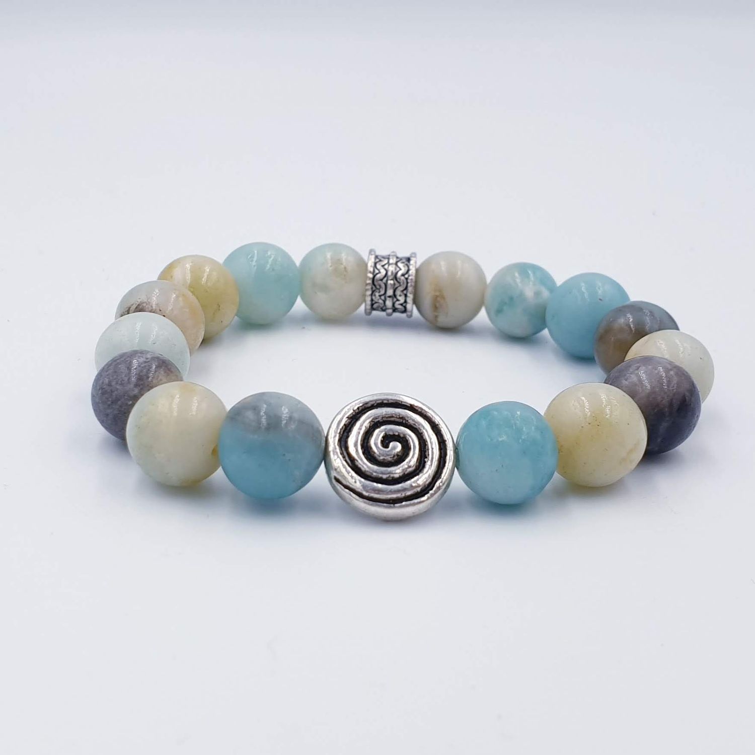 Amazonite 10mm Circle of Life Charm