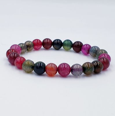 Rainbow Dragon Vein Agate 8mm