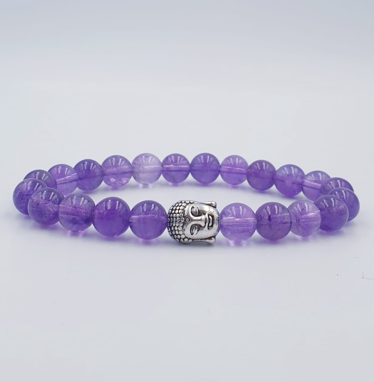 Amethyst 8mm with Buddha Charm