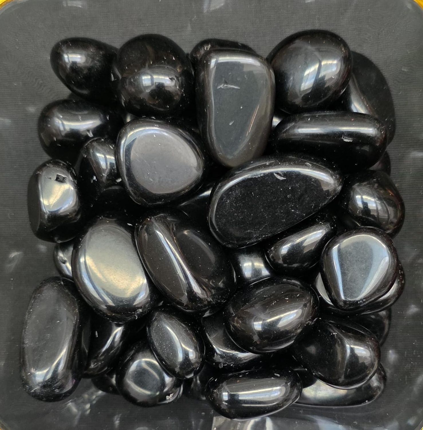 Obsidian Tumbled Gemstone 15-20mm 100g Pack