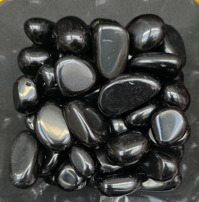 Obsidian Tumbled Gemstone 15-20mm 100g Pack