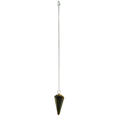 Tigers Eye Pendulum Hexagonal Cone