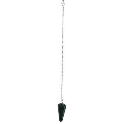 Blue Tigers Eye Pendulum Hexagonal Cone