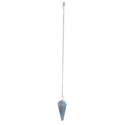 Blue Lace Agate Pendulum Hexagonal Cone