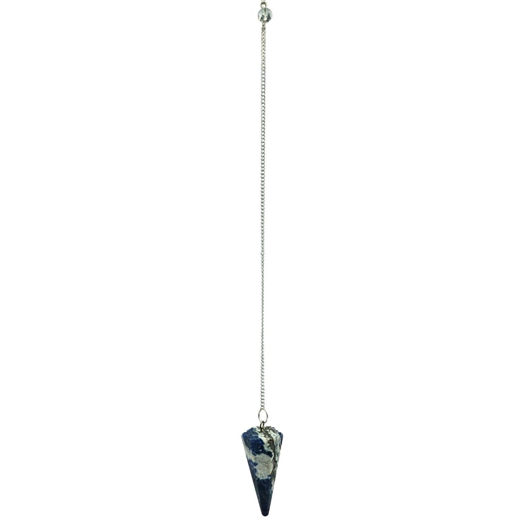 Sodalite Pendulum Hexagonal Cone