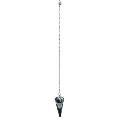 Sodalite Pendulum Hexagonal Cone