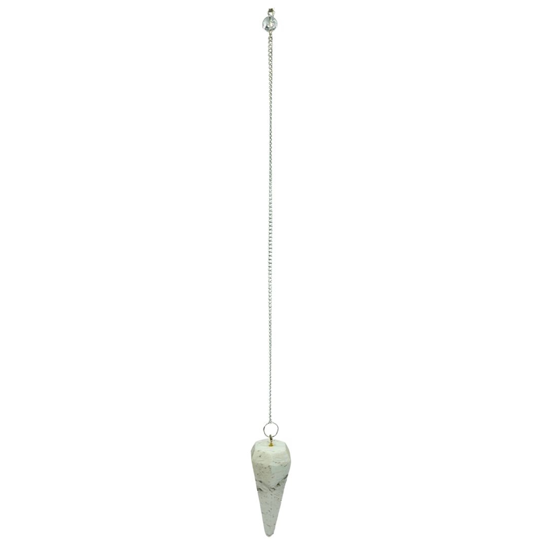 Scolecite Pendulum Hexagonal Cone