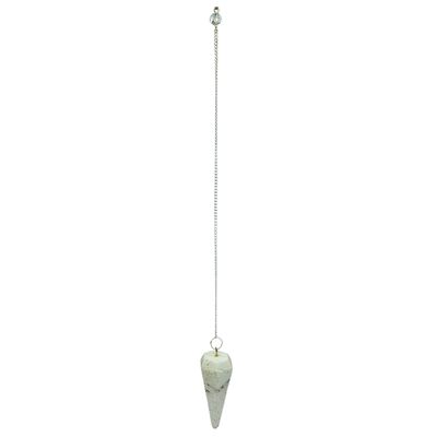 Scolecite Pendulum Hexagonal Cone