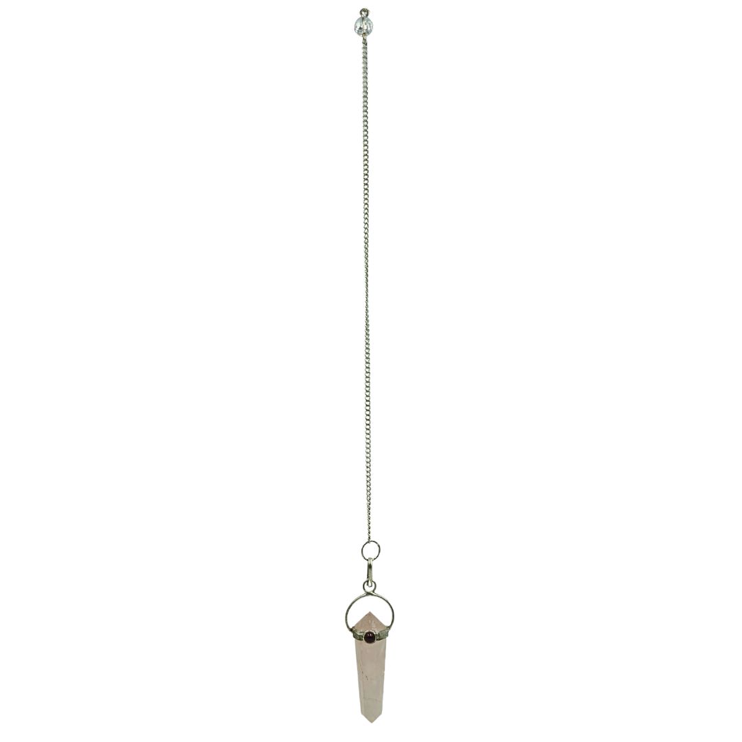 Rose Quartz Pendulum Double Point