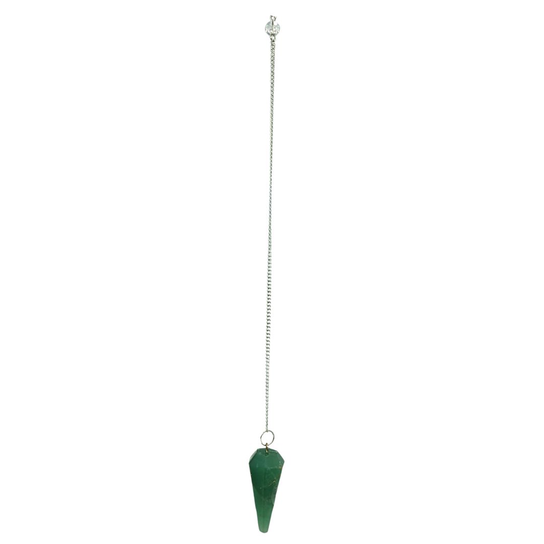 Green Jade Pendulum Hexagonal Cone