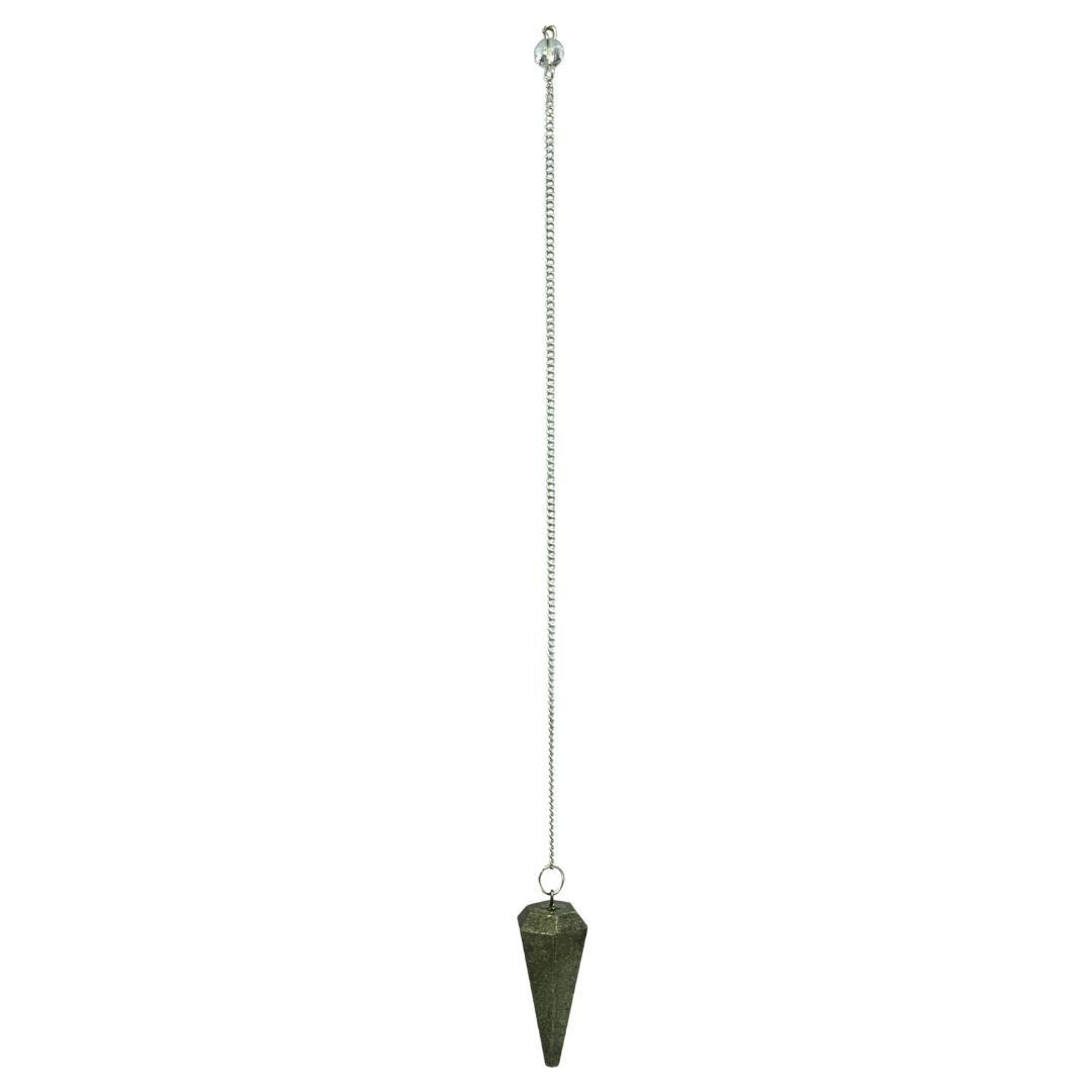 Pyrite Pendulum Hexagonal Cone