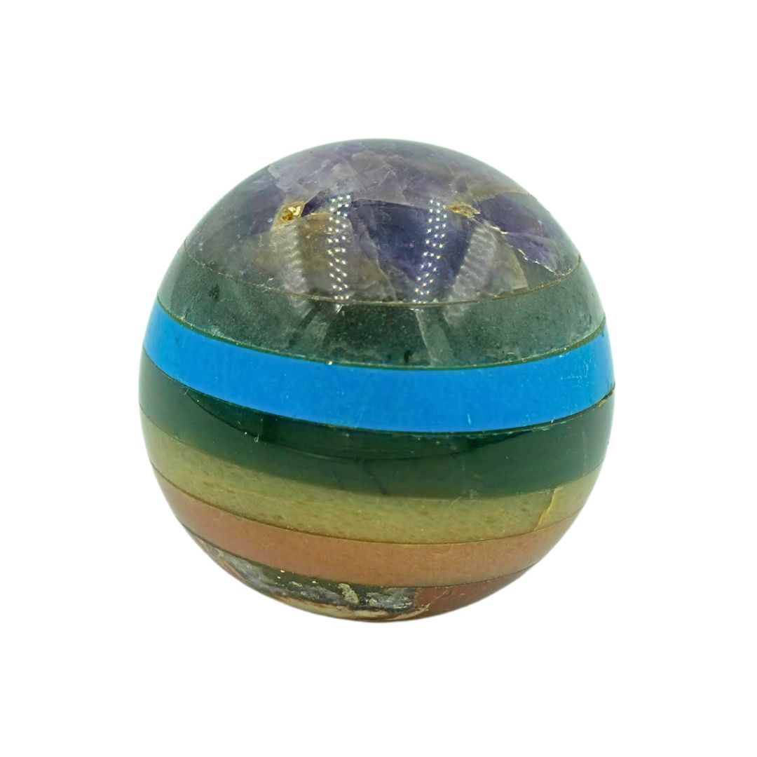7 Chakra Spliced Sphere (260g)
