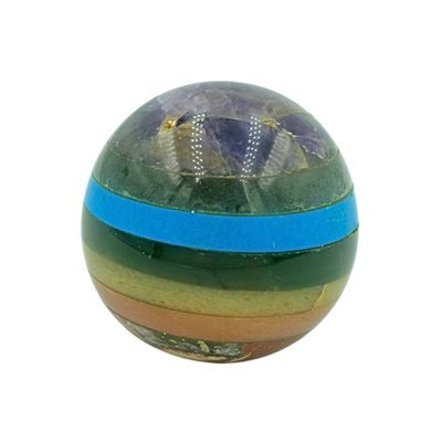 7 Chakra Spliced Sphere (260g)