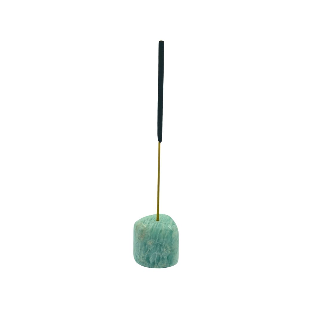 Amazonite Tumbled Gemstone Incense Holder