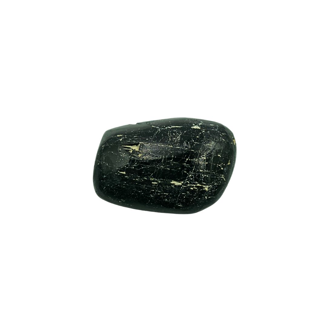 Black Tourmaline Tumbled Gemstone Medium - Single