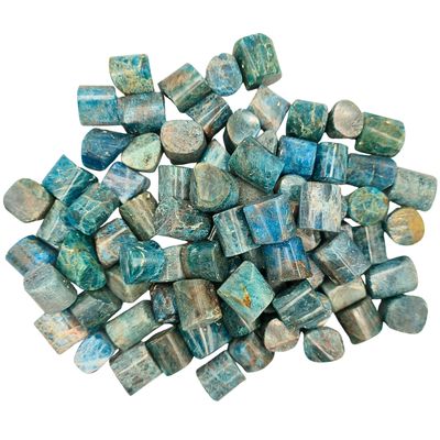 Blue Apatite Tumbled Gemstone Medium  - Pack of 10