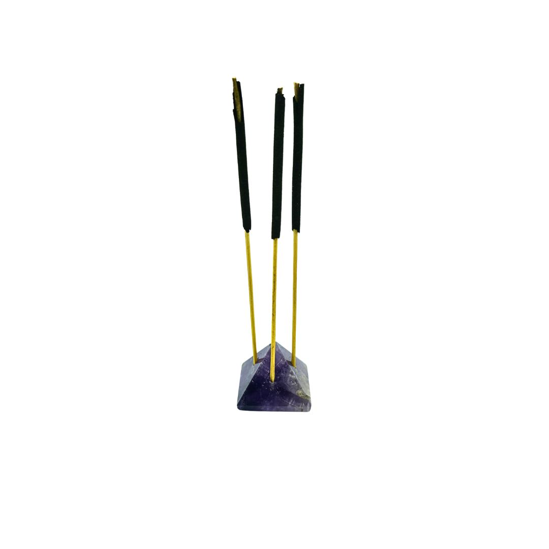 Amethyst Mini Pyramid Incense Holder