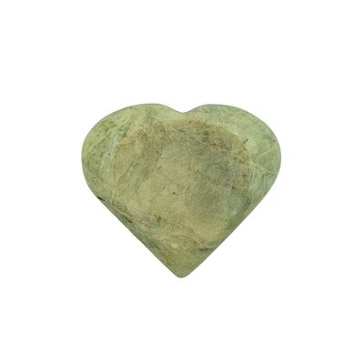 Aquamarine Sphere Stand Heart (3cm cradle)