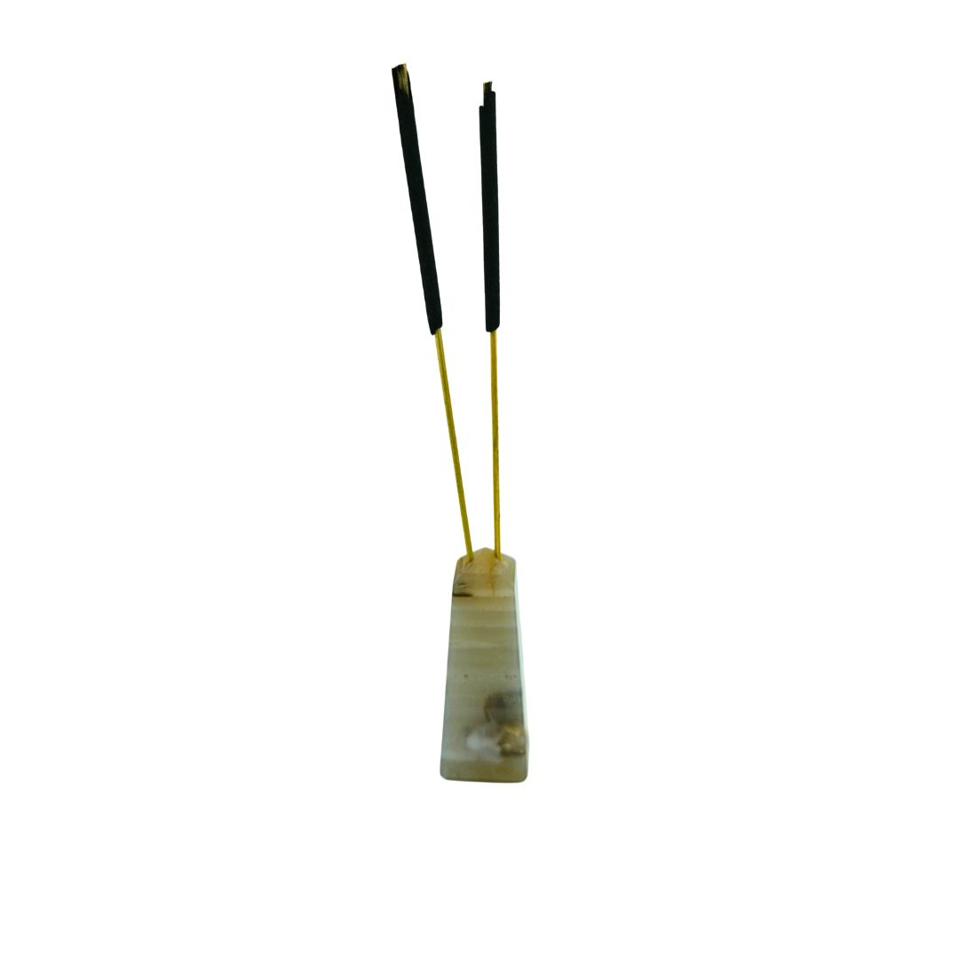 Banded Agate Tower Incense Holder