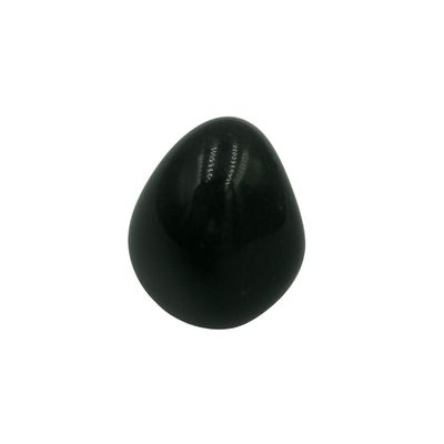 Black Agate Tumbled Gemstone Medium - Single