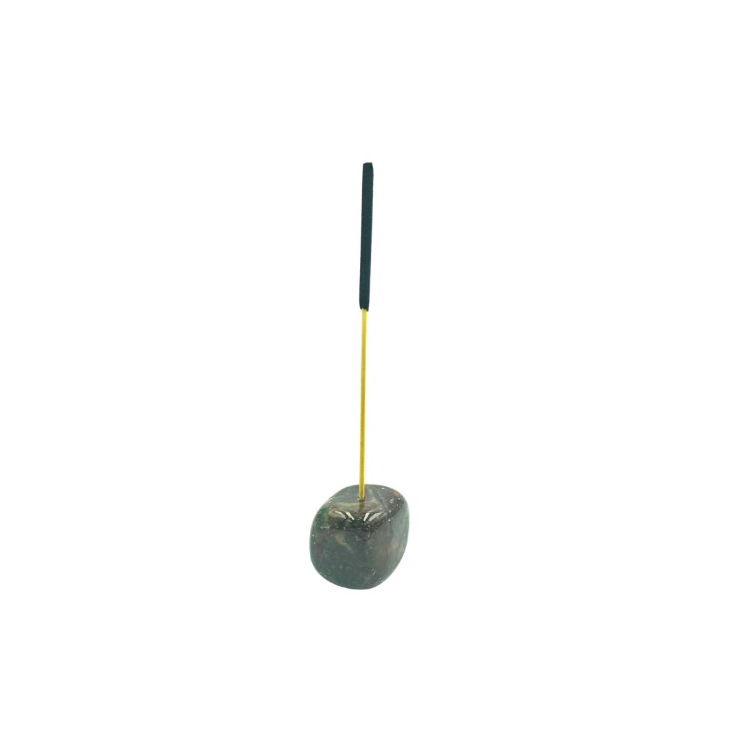 Bloodstone Tumbled Gemstone Incense Holder