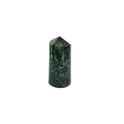 Black Tourmaline with Pyrite Tower 340g