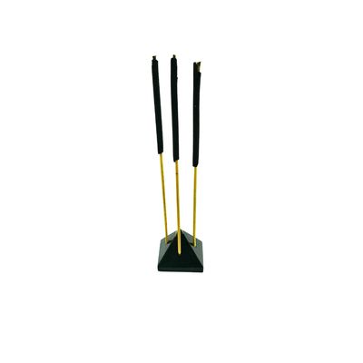 Black Tourmaline with Pyrite Mini Pyramid Incense Holder