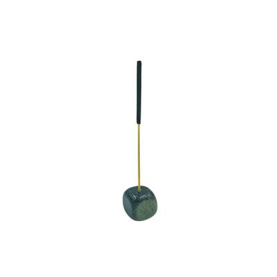 Black Tourmaline with Pyrite Tumbled Gemstone Incense Holder