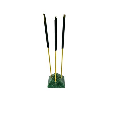 Dark Green Aventurine Mini Pyramid Incense Holder