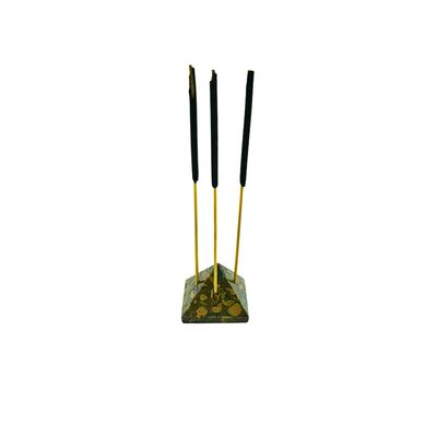 Fruit Jasper Mini Pyramid Incense Holder