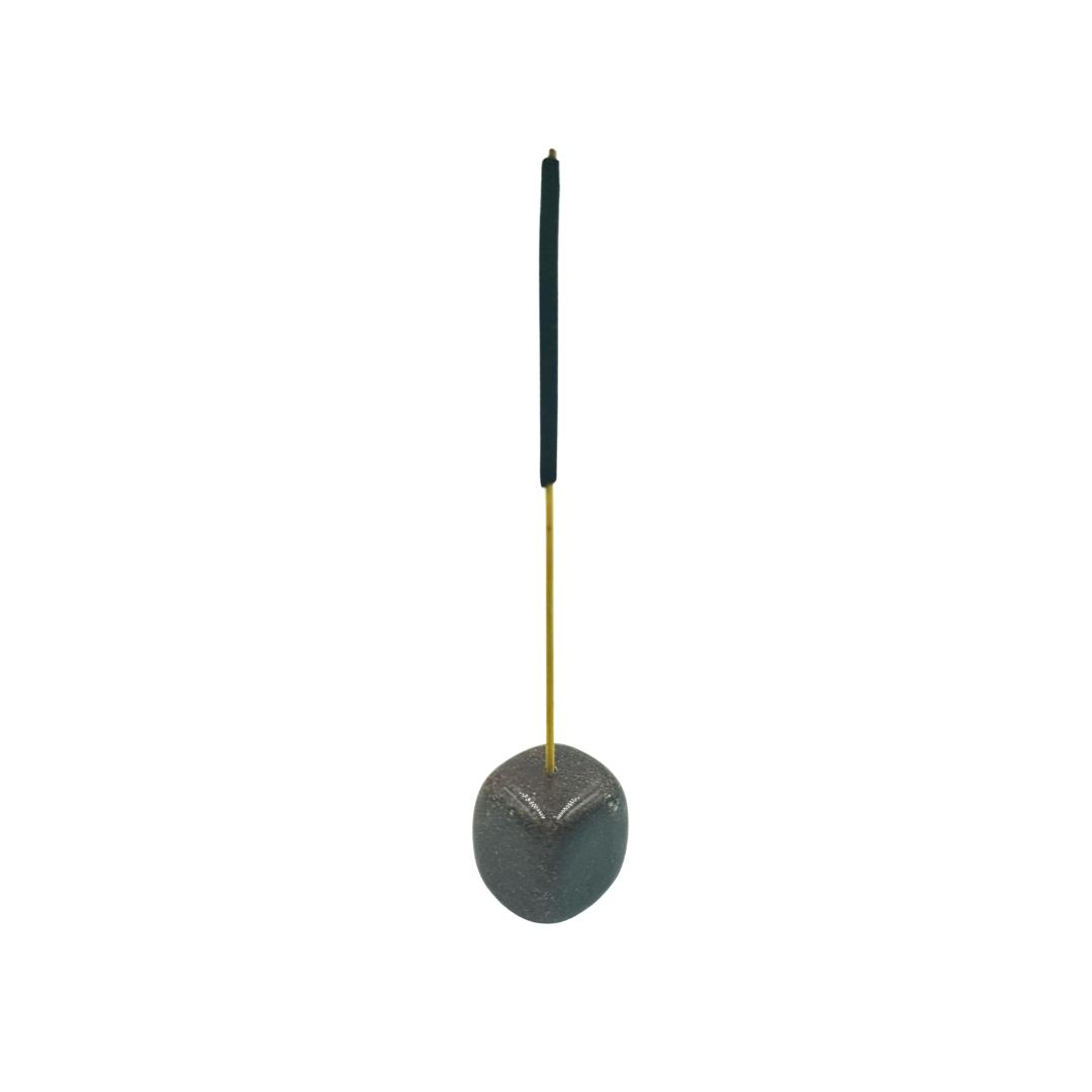 Chocolate Jasper Tumbled Gemstone Incense Holder