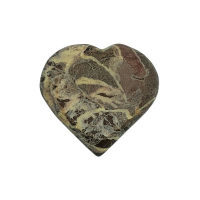 Coconut Jasper Sphere Stand Heart (3cm cradle)
