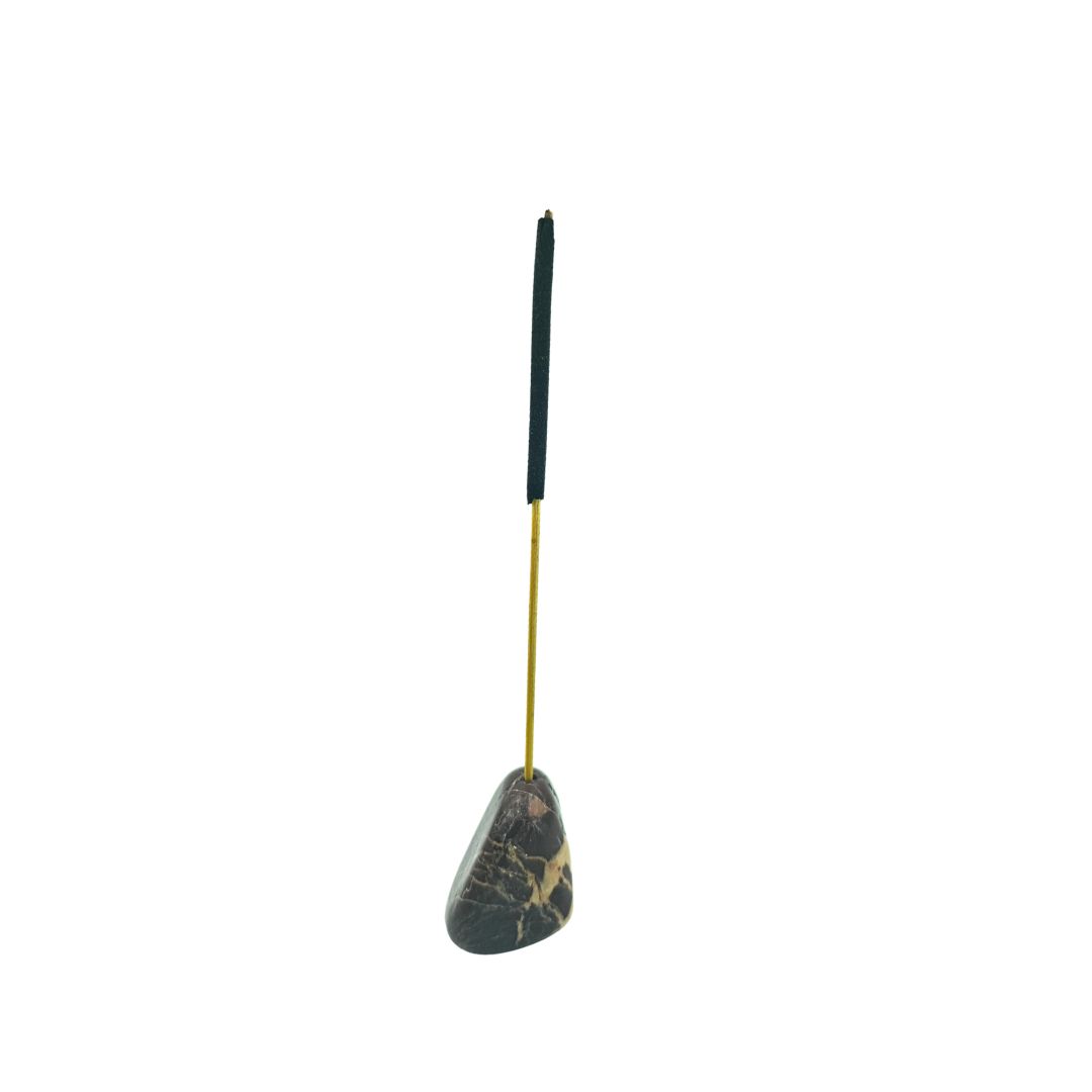Coconut Jasper Tumbled Gemstone Incense Holder