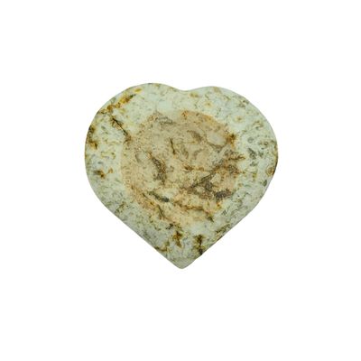 Dendritic Opal Sphere Stand Heart (3cm cradle)