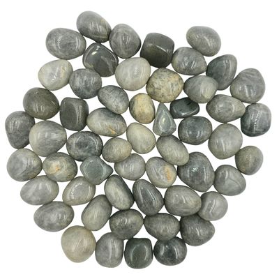 Grey Agate Tumbled Gemstone Medium  - Pack of 10