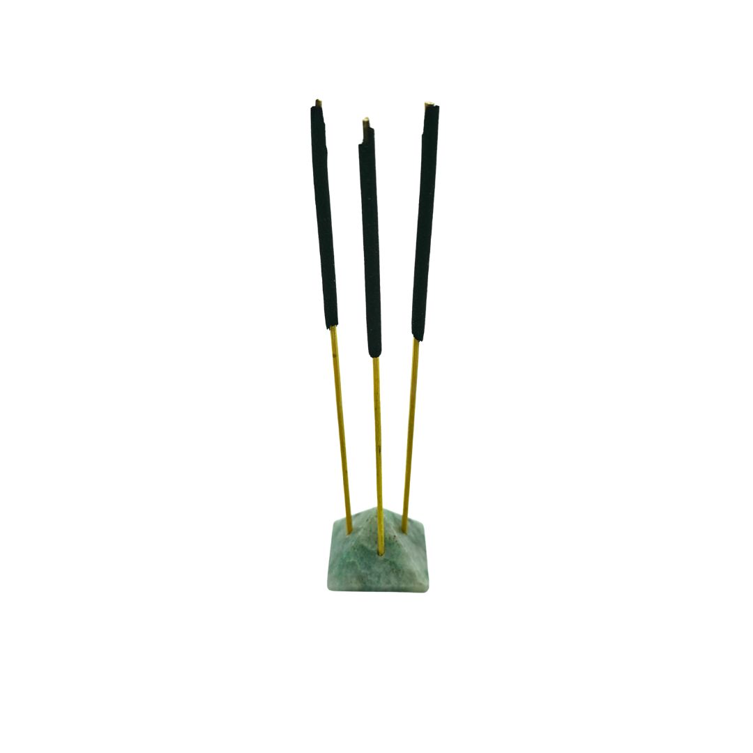 Green Aventurine Mini Pyramid Incense Holder