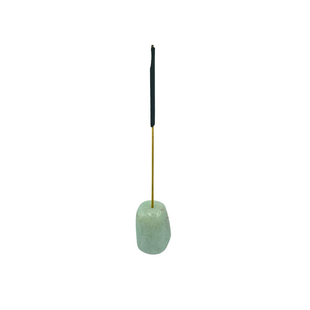 Green Aventurine Tumbled Gemstone Incense Holder