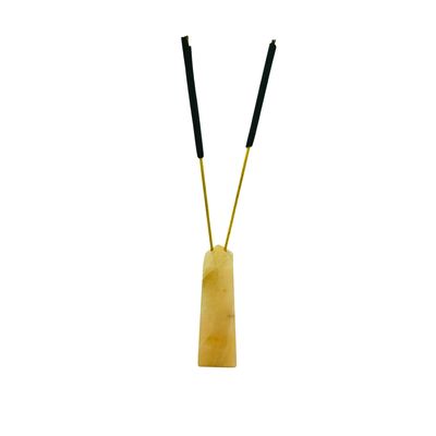 Honey Calcite Tower Incense Holder