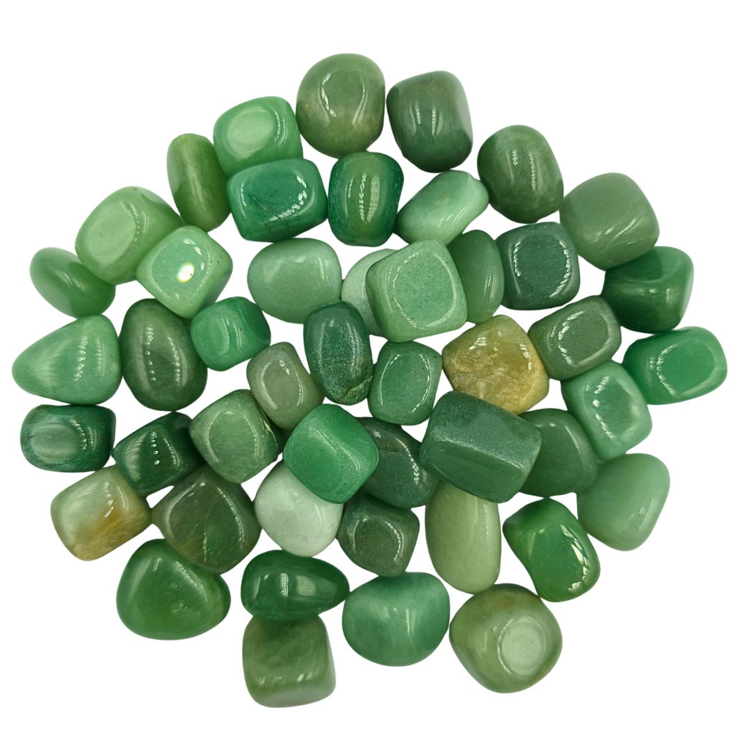 Green Aventurine Tumbled Gemstone Small  - Pack of 10