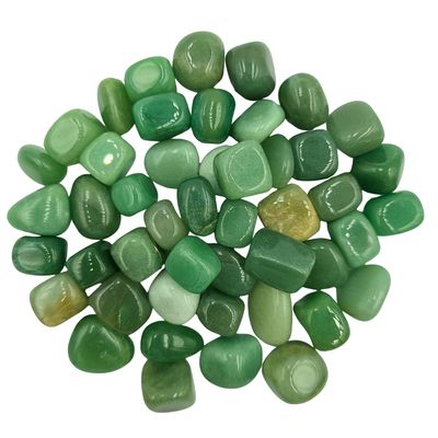Green Aventurine Tumbled Gemstone Small  - Pack of 10