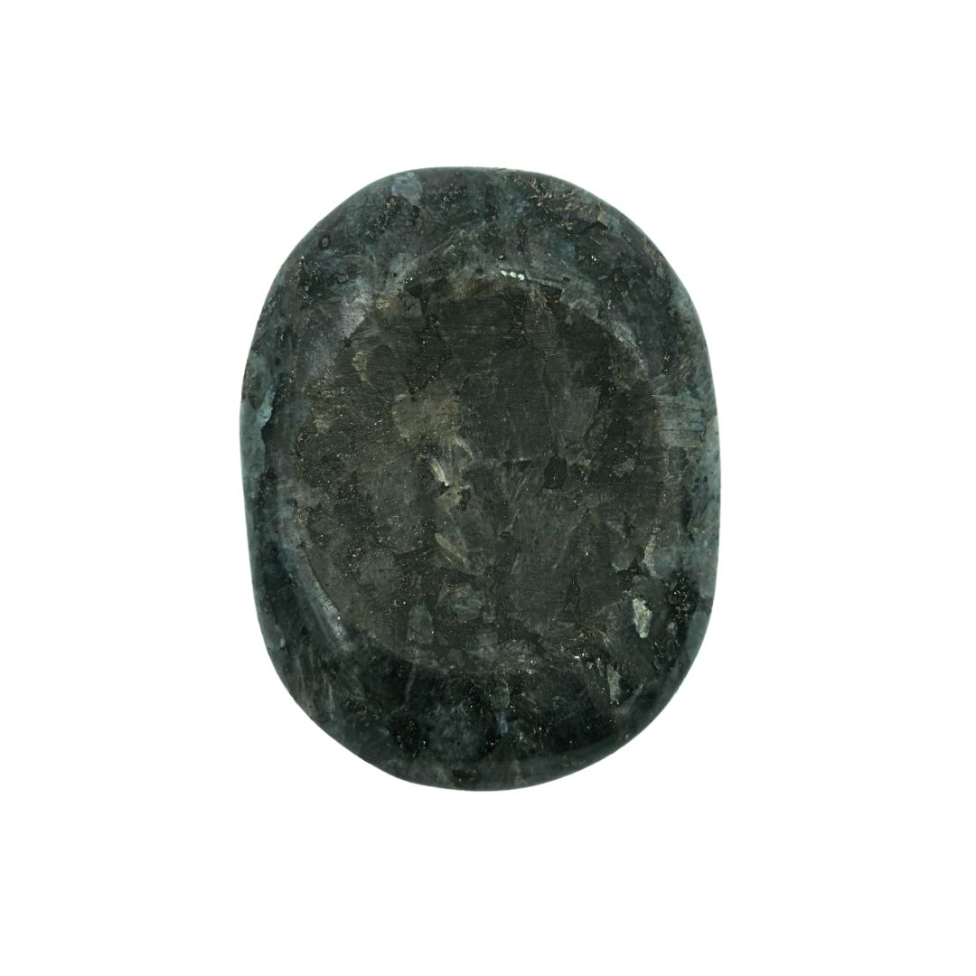 Larvikite Sphere Stand Oval (3cm cradle)