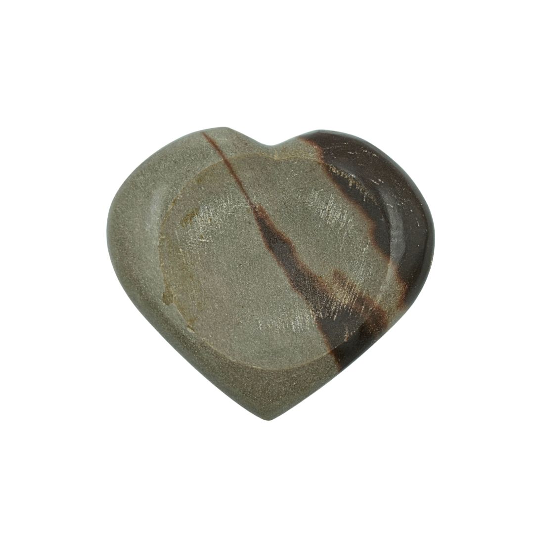 Lingam Stone Sphere Stand Heart (3cm cradle)