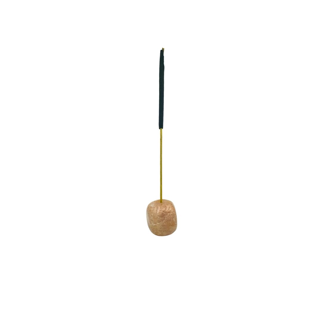 Orange Aventurine Tumbled Gemstone Incense Holder