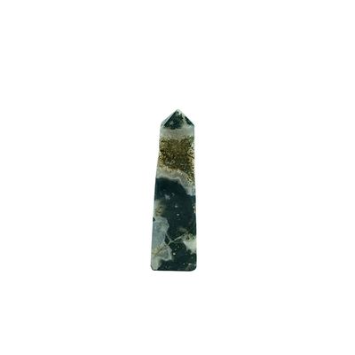 Moss Agate Geode Tower 140g
