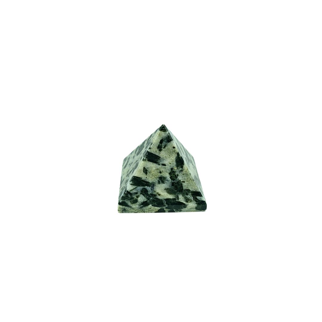 Green Tourmaline in Quartz Pyramid (110g)