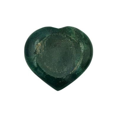 Moss Agate Sphere Stand Heart (3cm cradle)