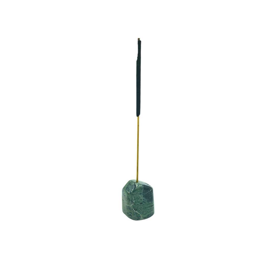 Kambaba Jasper Tumbled Gemstone Incense Holder