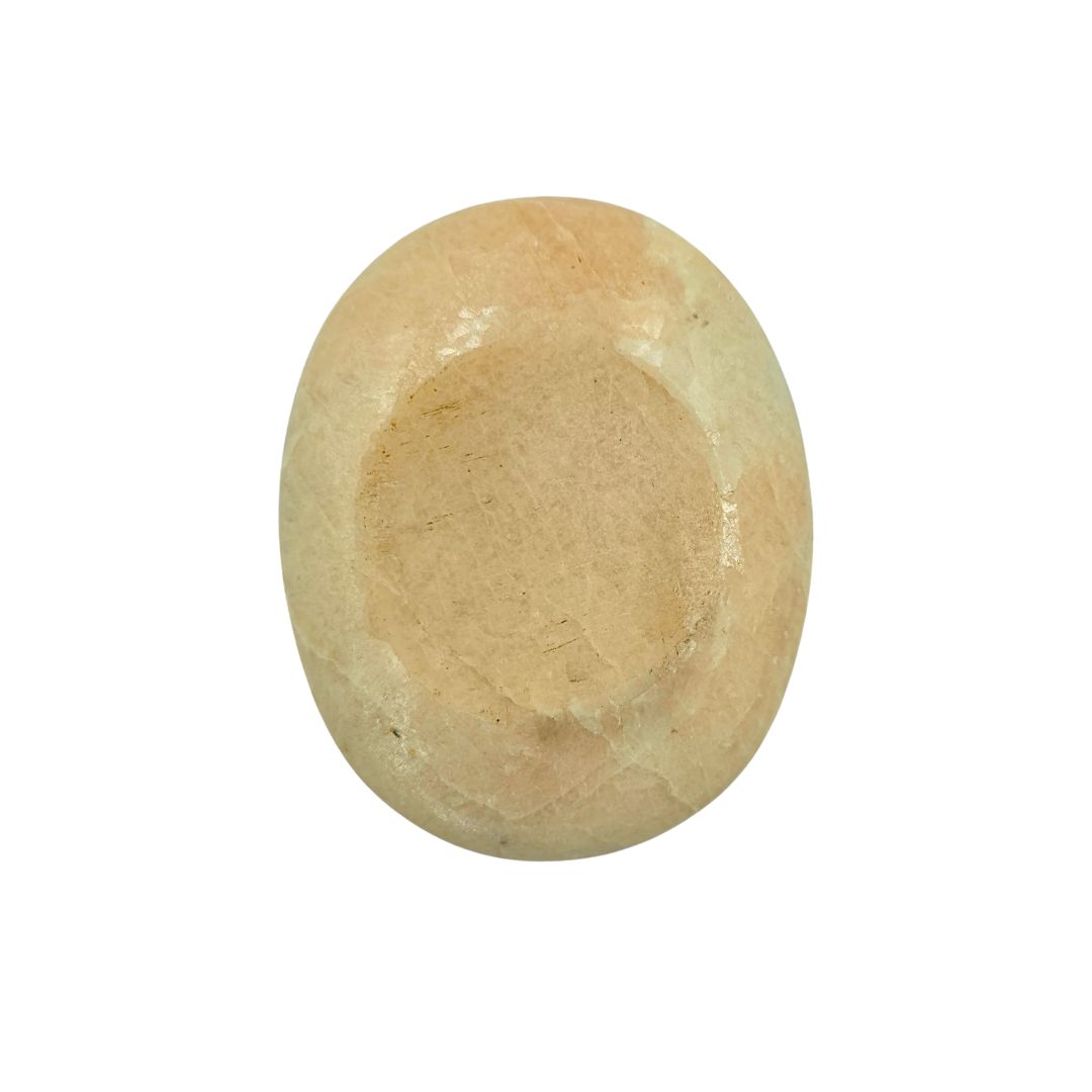 Peach Moonstone Sphere Stand Oval (3cm cradle)
