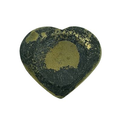 Pyrite Sphere Stand Heart (3cm cradle)
