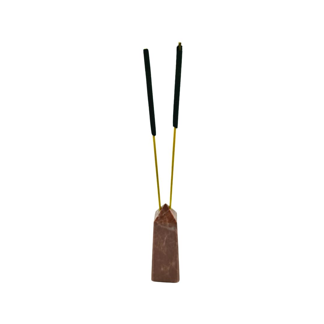 Red Jasper Tower Incense Holder